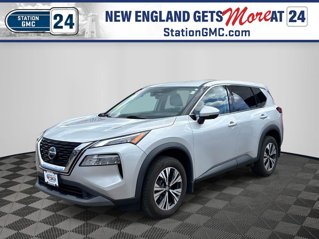 Brilliant Silver Metallic 2021 Nissan Rogue SV AWD SUV / Crossover All-Wheel Drive Continuously Variable Transmission