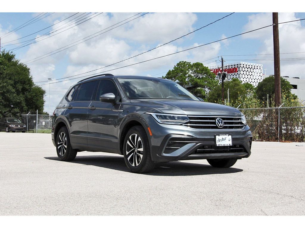 Platinum Gray Metallic 2023 Volkswagen Tiguan SUV / Crossover Front-Wheel Drive 8-Speed Automatic