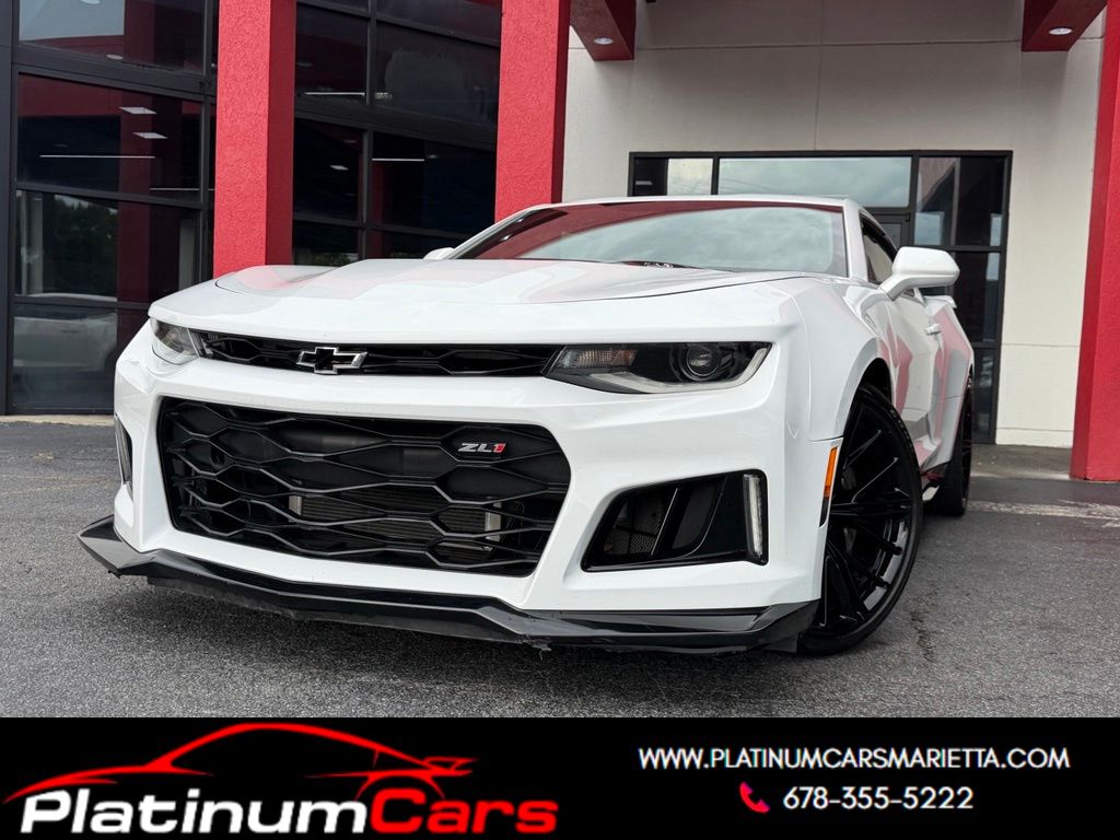 Summit White 2019 Chevrolet Camaro Coupe Rear-Wheel Drive Automatic