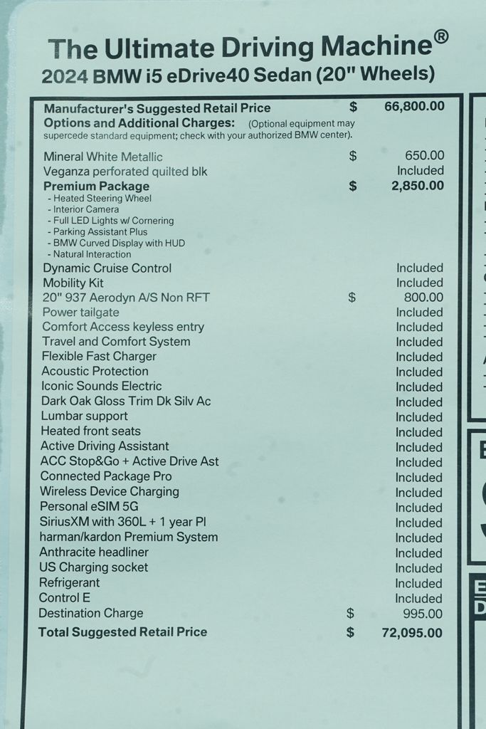 2024 BMW i5 eDrive40 8