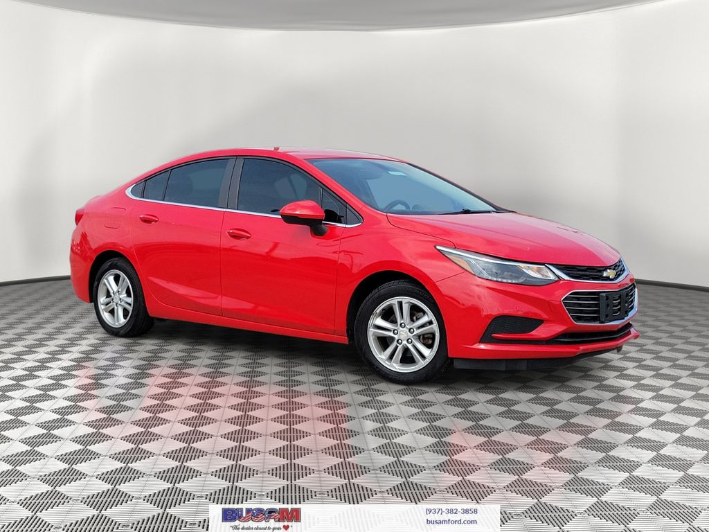 Red 2017 Chevrolet Cruze Sedan Front-Wheel Drive 9-Speed Automatic