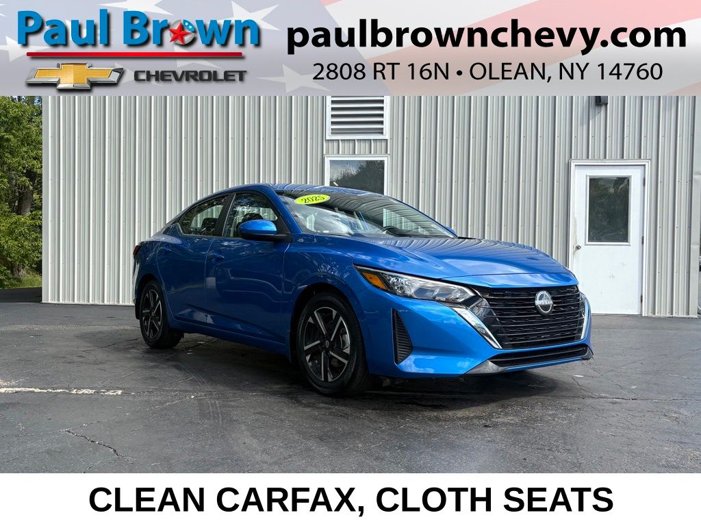 Electric Blue Metallic 2025 Nissan Sentra Sedan Front-Wheel Drive Continuously Variable Transmission