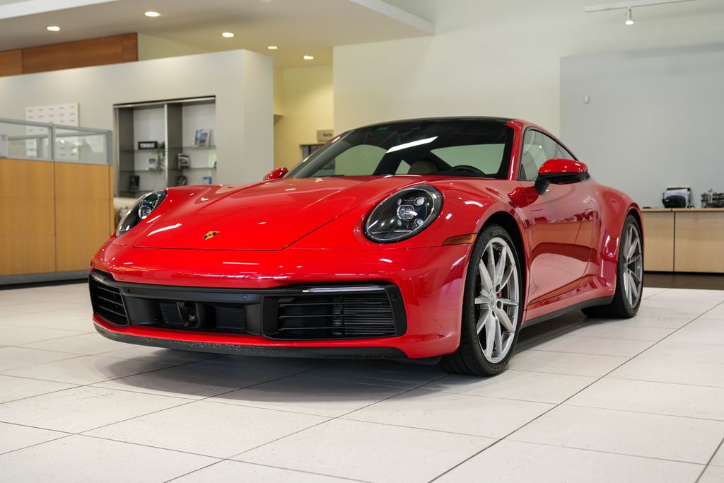 Guards Red 2020 Porsche 911 Coupe Rear-Wheel Drive 8-Speed Automatic
