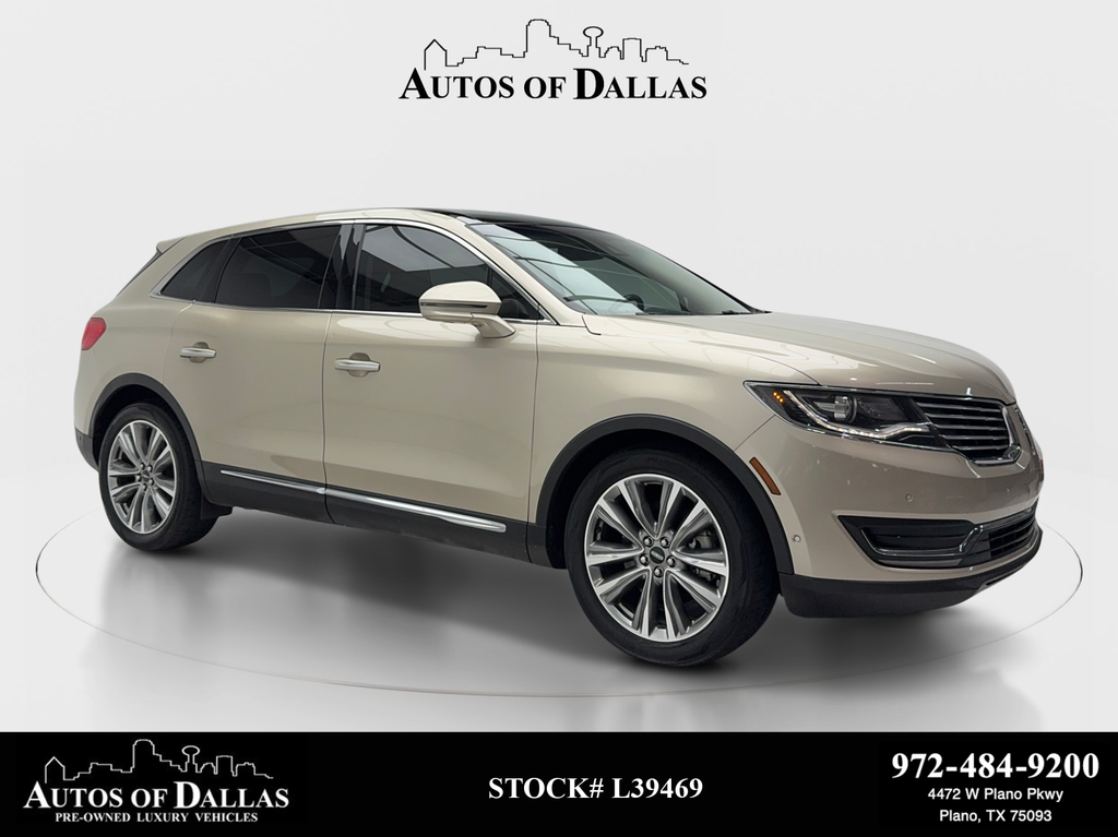 White Gold Metallic 2017 Lincoln MKX SUV / Crossover All-Wheel Drive 6-Speed Automatic