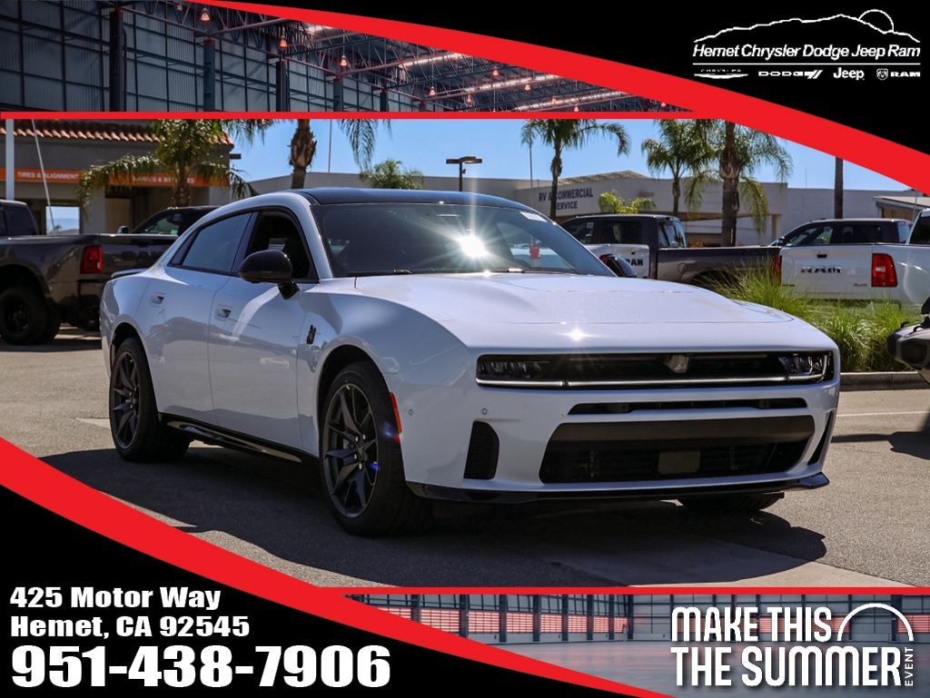 Bright White Clearcoat 2026 Dodge Charger Sedan All-Wheel Drive 8-Speed Automatic