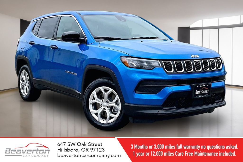 Hydro Blue Pearlcoat 2024 Jeep Compass SUV / Crossover Four-Wheel Drive 8-Speed Automatic