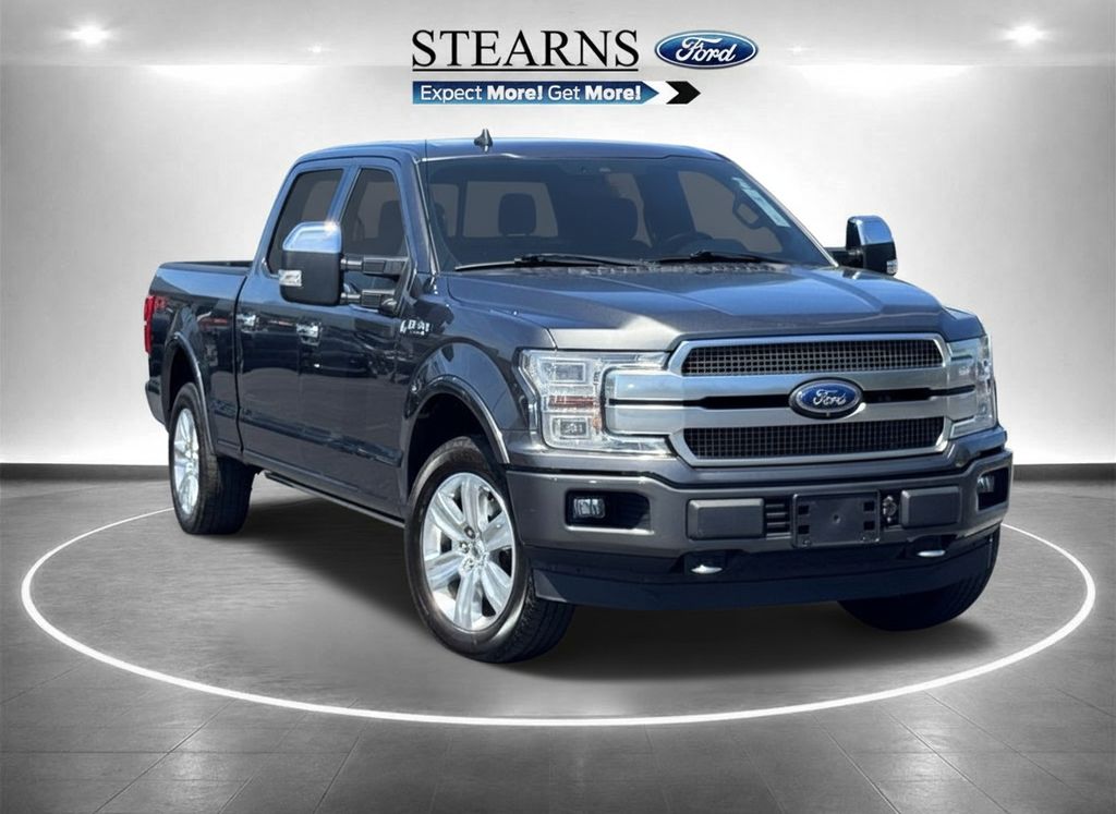 Gray (Magnetic) 2020 Ford F-150 Platinum SuperCrew LB 4WD Pickup Truck Four-Wheel Drive Automatic