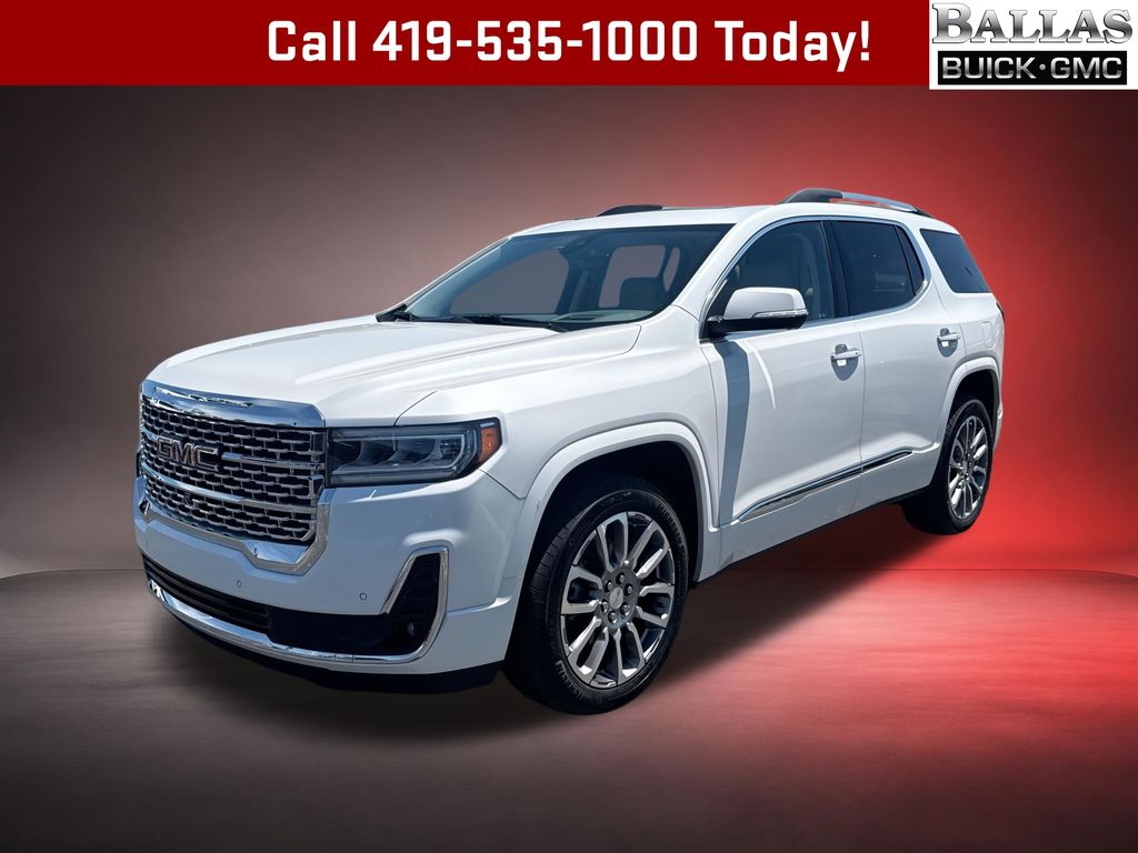 White Frost Tricoat 2023 GMC Acadia SUV / Crossover Four-Wheel Drive 9-Speed Automatic