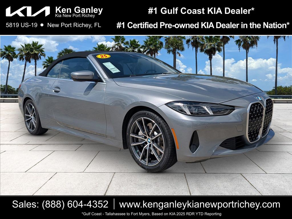Gray Metallic 2025 BMW 4 Series 430i Convertible RWD Convertible Rear-Wheel Drive 8-Speed Automatic