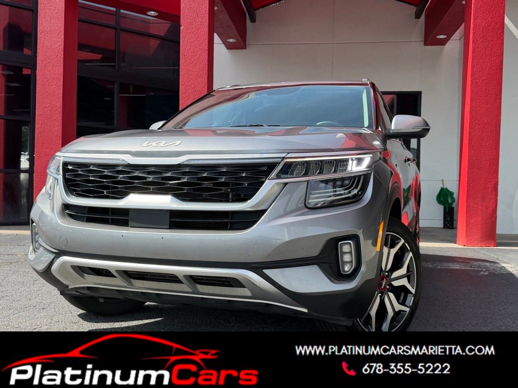 Steel Gray 2022 Kia Seltos SUV / Crossover All-Wheel Drive 7-Speed Automatic
