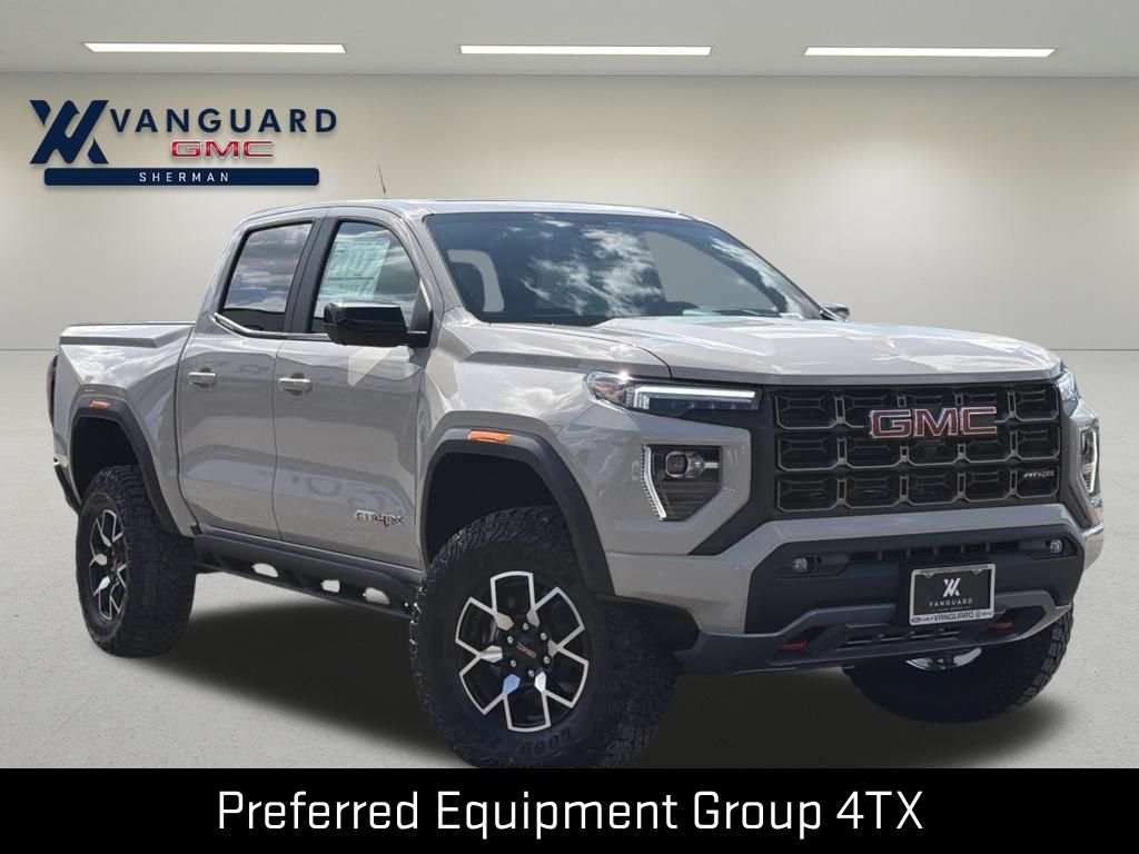 Coastal Dune 2026 GMC Canyon AT4X Crew Cab 4WD Pickup Truck Four-Wheel Drive 8-Speed Automatic