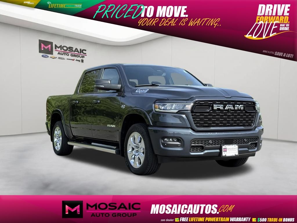 Forged Blue Metallic 2026 RAM 1500 Pickup Truck Four-Wheel Drive 8-Speed Automatic