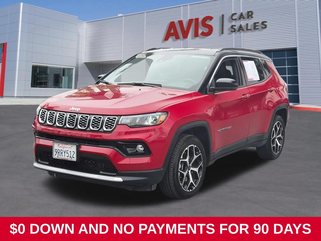 Red 2025 Jeep Compass SUV / Crossover Four-Wheel Drive 8-Speed Automatic