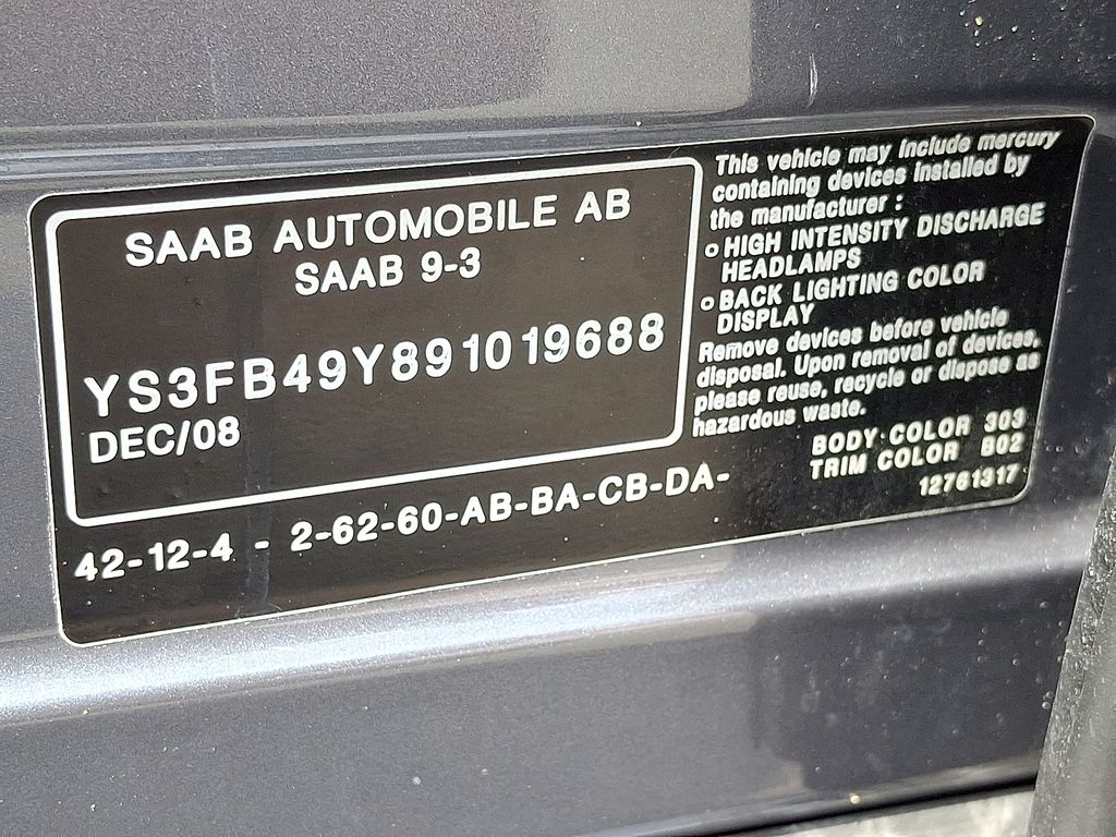 Thumbnail: 2009 Saab 9-3 - 26
