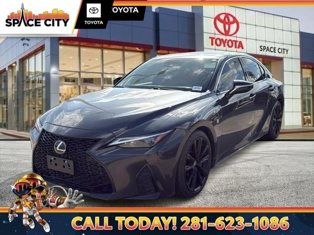 Black (Caviar) 2021 Lexus IS 350 F Sport RWD Sedan Rear-Wheel Drive 8-Speed Automatic