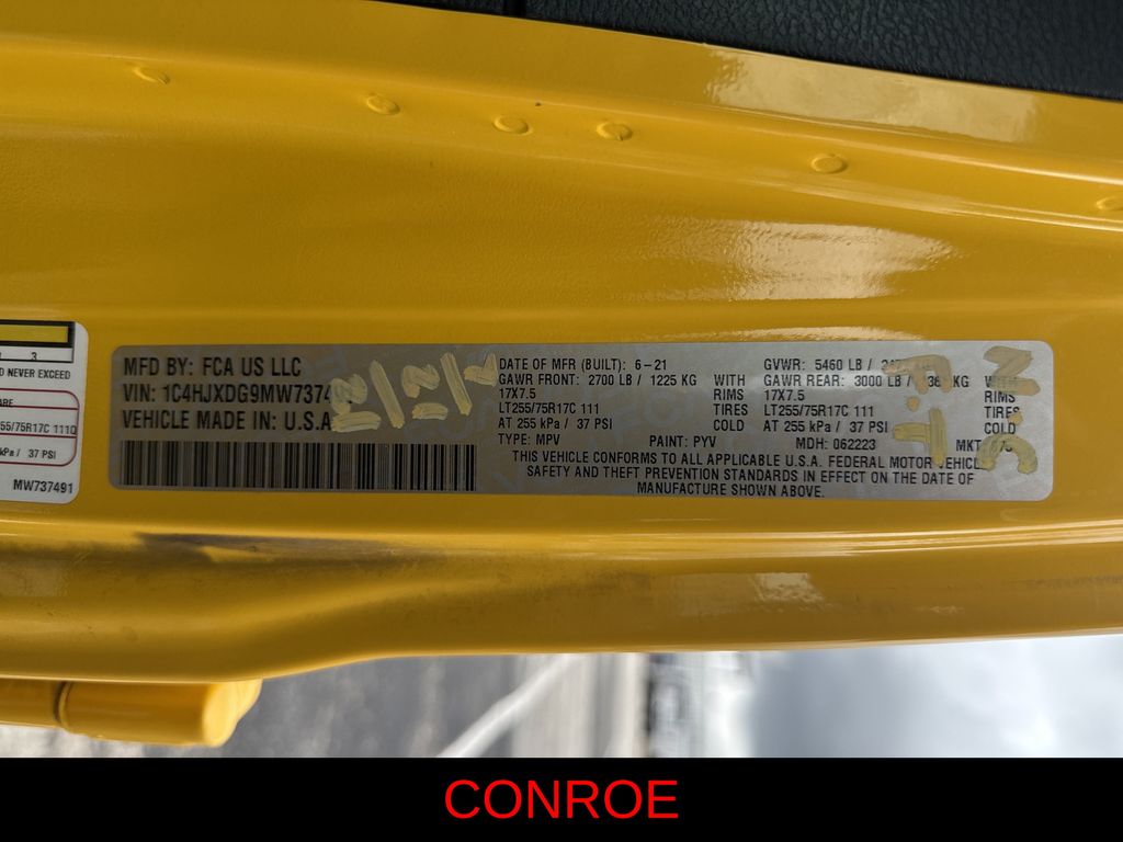 2021 Jeep Wrangler Unlimited Willys Yellow at Don McGill Toyota