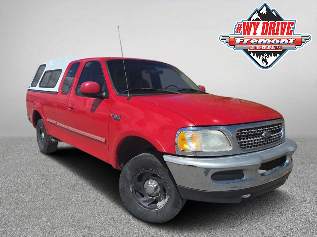 Bright Red Clearcoat 1997 Ford F-150 XLT 4WD Extended Cab SB Pickup Truck Four-Wheel Drive 5-Speed Manual
