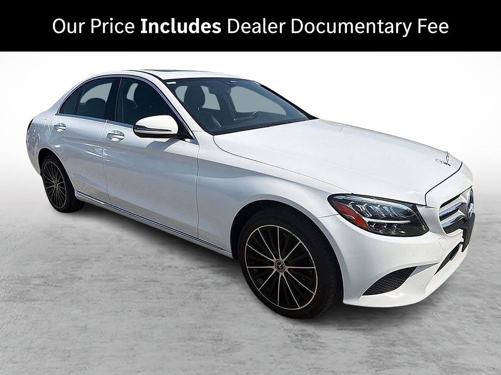 Polar White 2020 Mercedes-Benz C-Class Sedan All-Wheel Drive 9-Speed Automatic