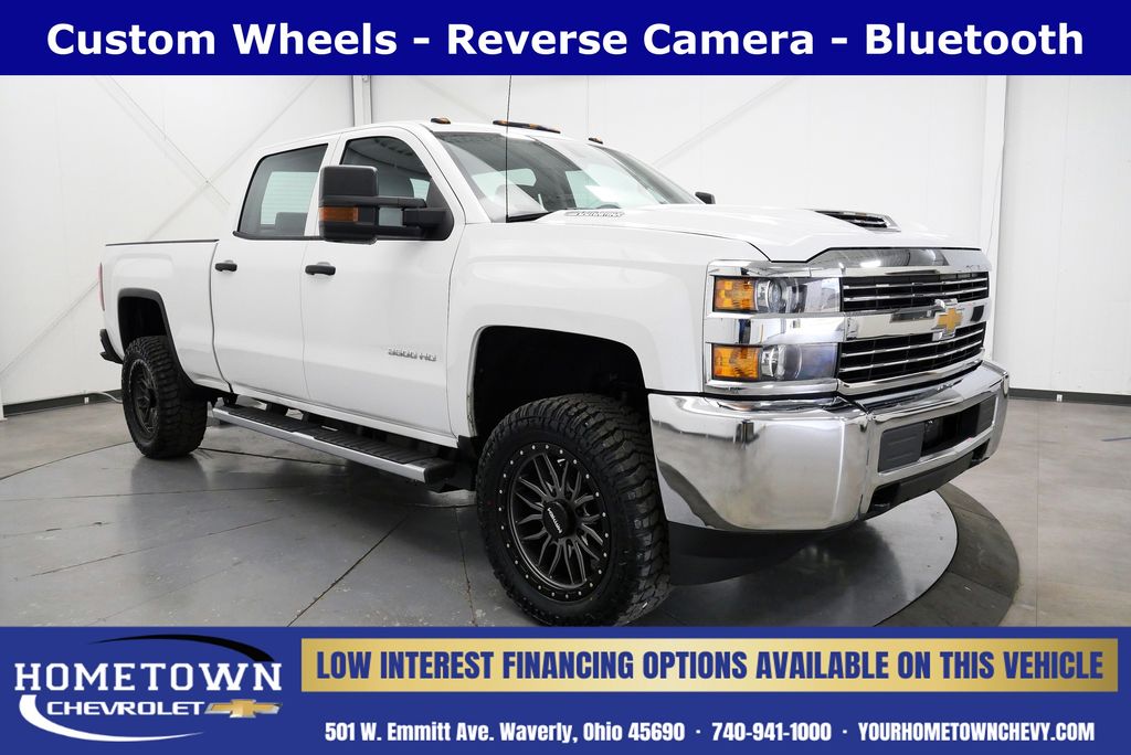 White 2018 Chevrolet Silverado 3500HD Pickup Truck Four-Wheel Drive 6-Speed Automatic