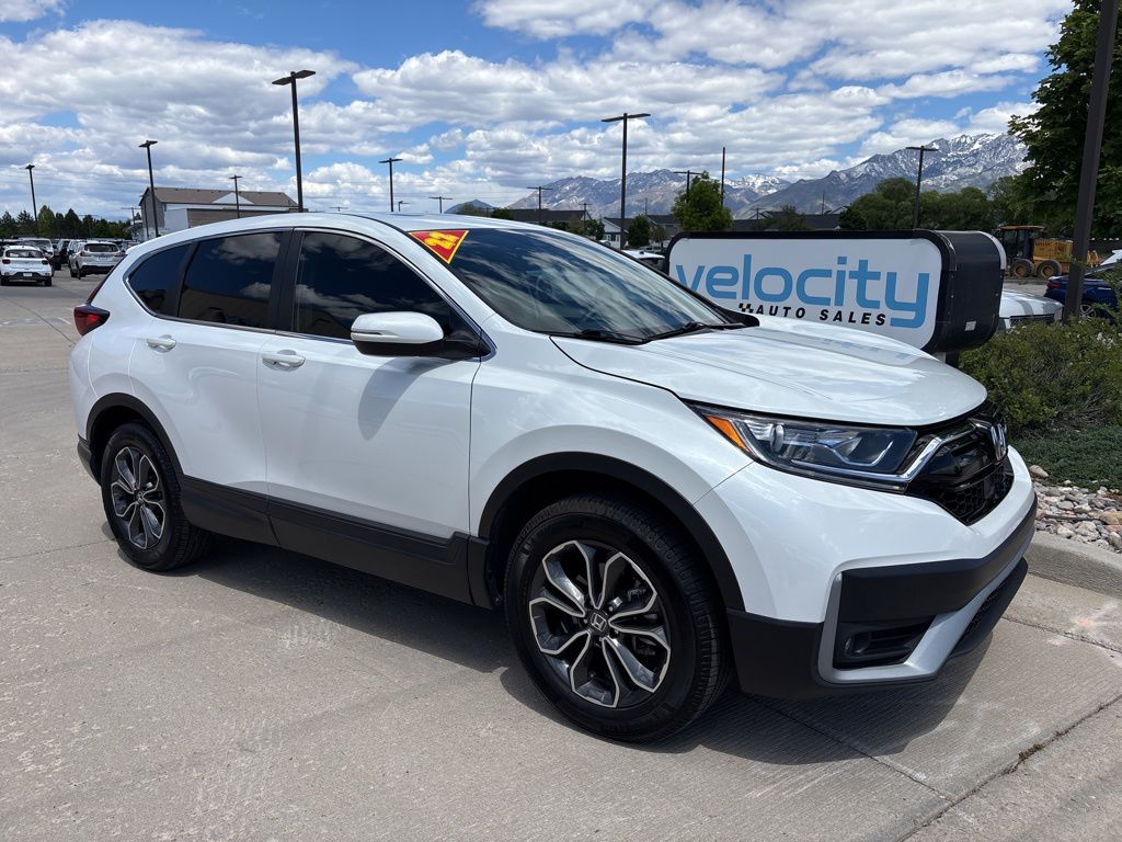 White 2022 Honda CR-V EX AWD SUV / Crossover All-Wheel Drive Continuously Variable Transmission