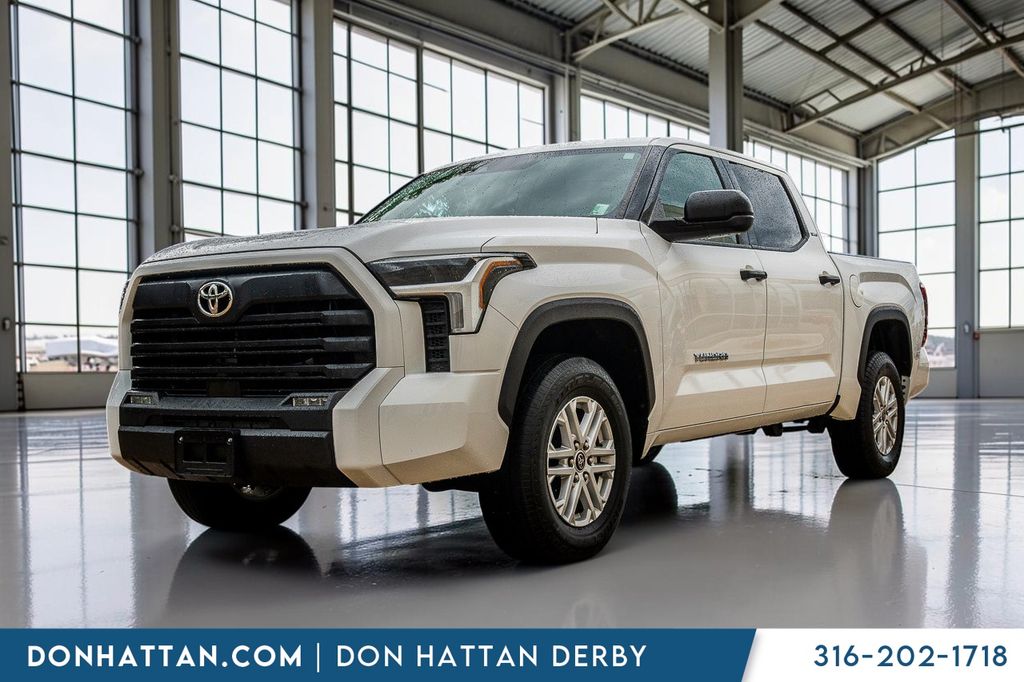 White 2022 Toyota Tundra Pickup Truck Four-Wheel Drive Automatic