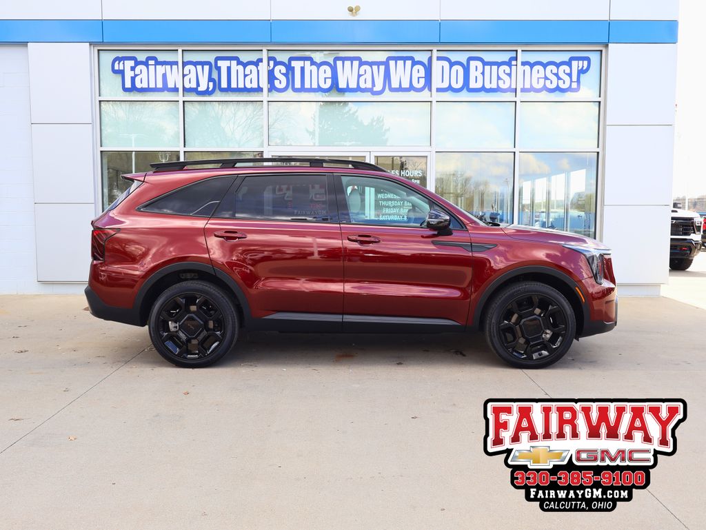 Dawning Red 2025 Kia Sorento X-Line EX AWD SUV / Crossover All-Wheel Drive 8-Speed Dual Clutch