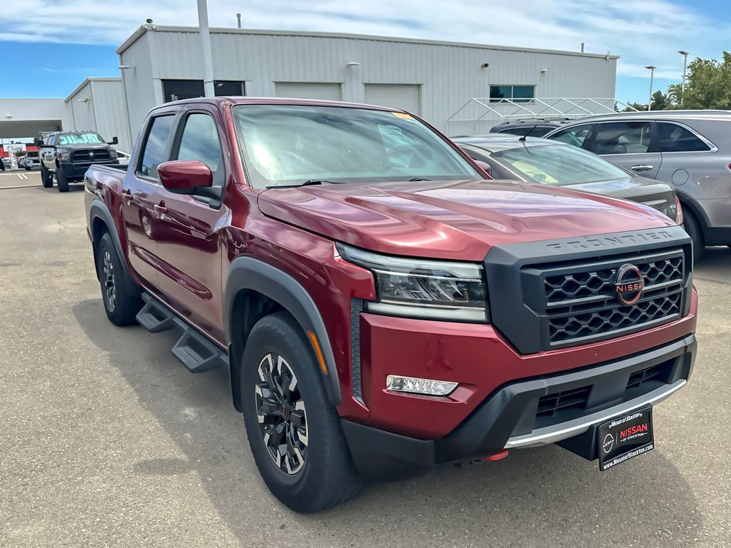 Cardinal Red Tricoat 2022 Nissan Frontier Pickup Truck 4X2 9-Speed Automatic