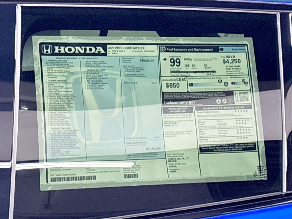 2026 Honda Prologue EX