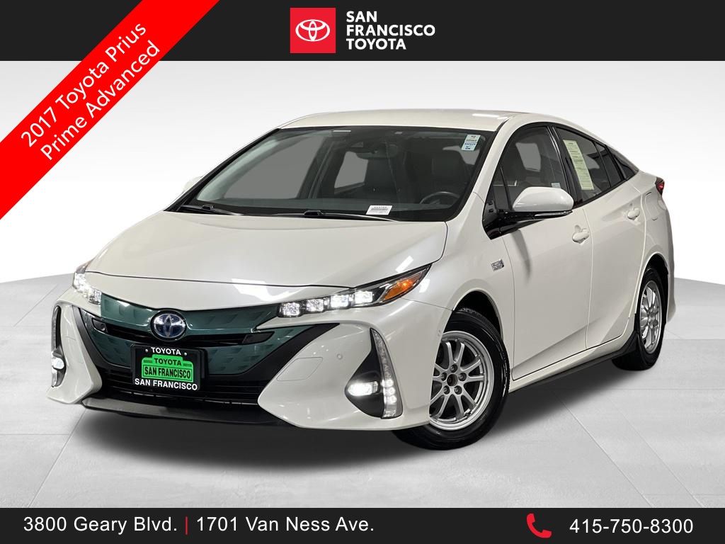 White (Blizzard Pearl) 2017 Toyota Prius Prime Hatchback Front-Wheel Drive Continuously Variable Transmission