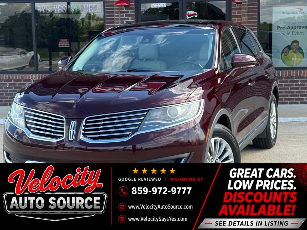 Red (Burgundy) 2018 Lincoln MKX SUV / Crossover Front-Wheel Drive 6-Speed Automatic