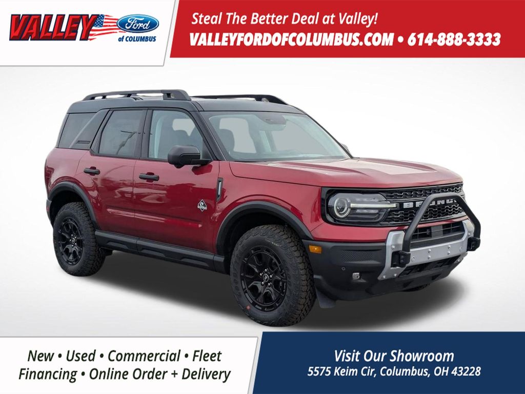 Ruby Red Metallic Tinted Clearcoat 2025 Ford Bronco Sport SUV / Crossover All-Wheel Drive 8-Speed Automatic