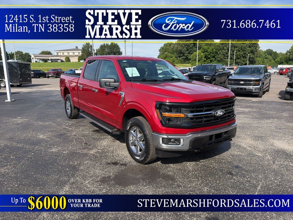 Rapid Red Metallic TC 2025 Ford F-150 Pickup Truck Four-Wheel Drive Automatic