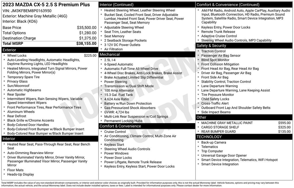 Used Car 2023 Mazda Cx-5  2.5 S Premium Plus Package For Sale Under $30,000 In Austin, Texas