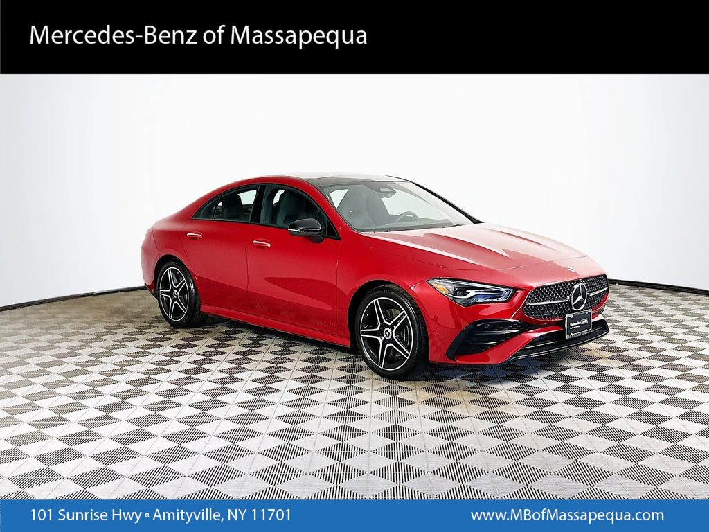 MANUFAKTUR Patagonia Red Metallic 2024 Mercedes-Benz CLA 250 4MATIC Coupe All-Wheel Drive 8-Speed Dual Clutch
