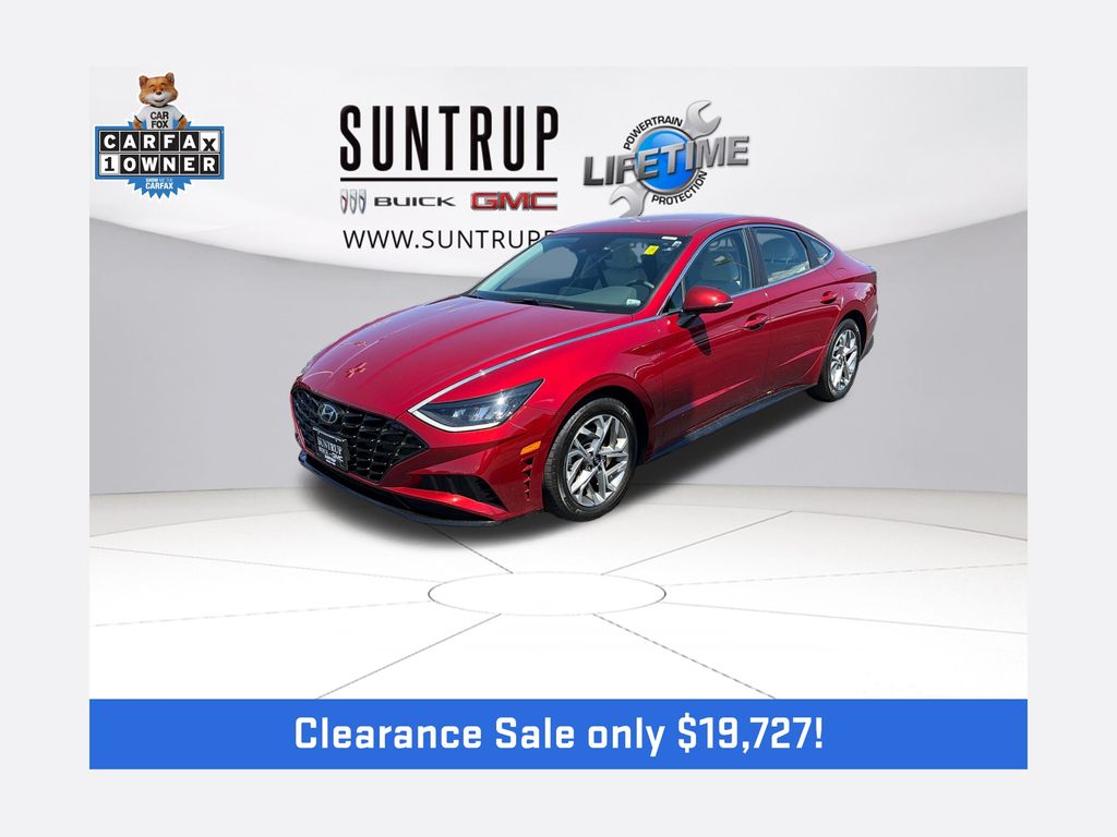 Ultimate Red 2023 Hyundai Sonata Sedan Front-Wheel Drive 8-Speed Automatic