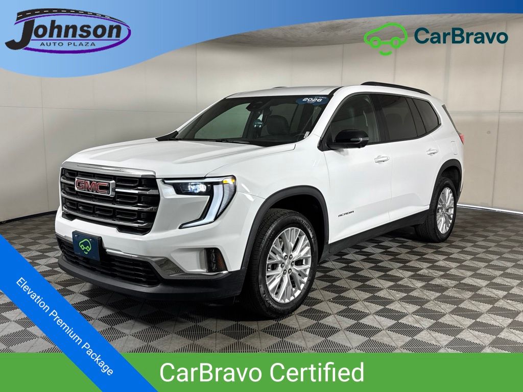 Summit White 2026 GMC Acadia SUV / Crossover Four-Wheel Drive 8-Speed Automatic