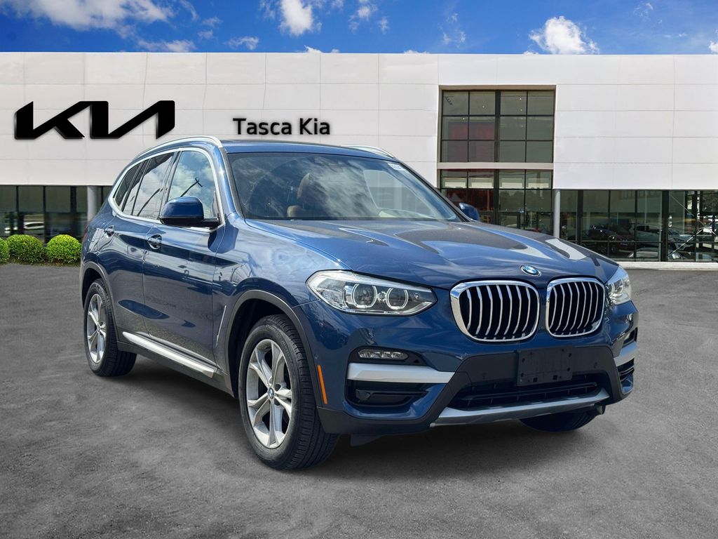 Phytonic Blue Metallic 2021 BMW X3 xDrive30i AWD SUV / Crossover All-Wheel Drive 8-Speed Automatic
