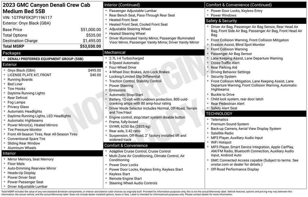 2023 GMC Canyon Denali