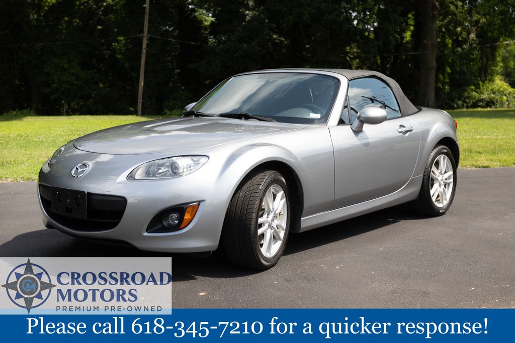 Silver 2012 Mazda MX-5 Miata Convertible Rear-Wheel Drive 6-Speed Automatic