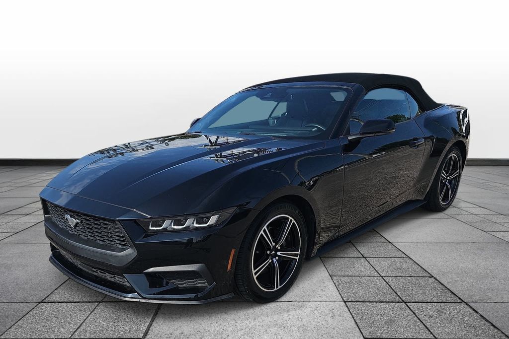 Shadow Black 2024 Ford Mustang Convertible Rear-Wheel Drive Automatic
