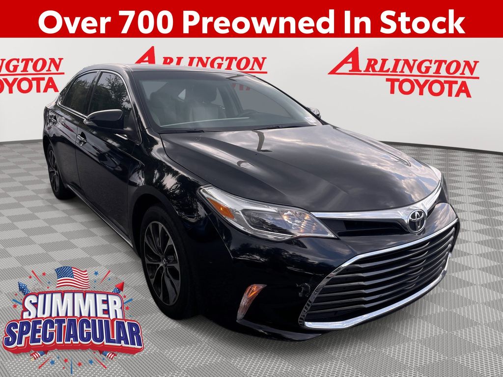 Midnight Black Metallic 2016 Toyota Avalon Sedan Front-Wheel Drive 6-Speed Automatic