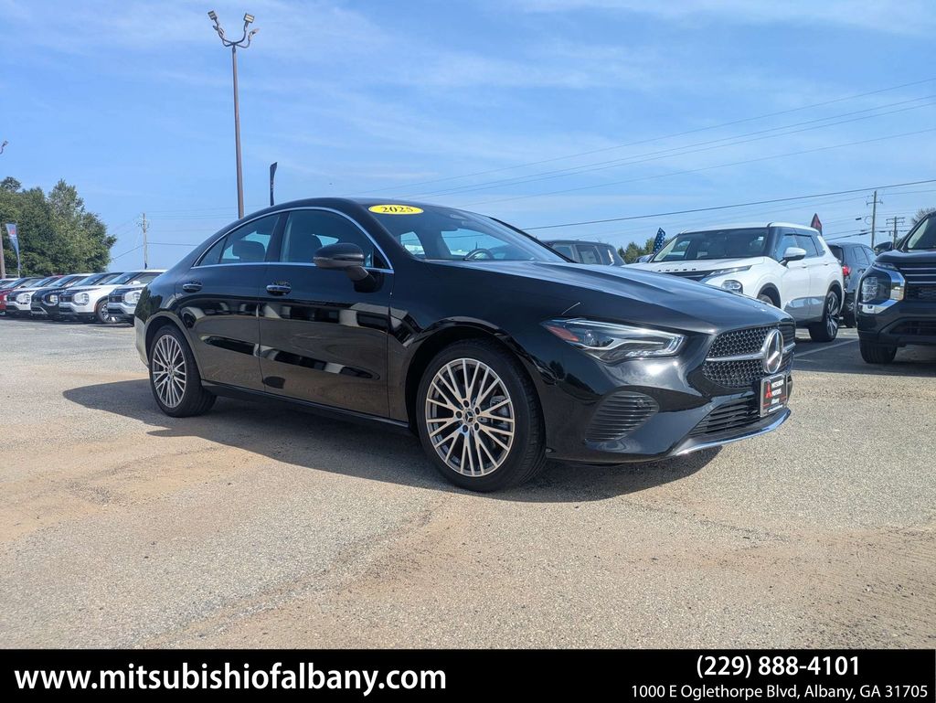 Black 2025 Mercedes-Benz CLA Coupe All-Wheel Drive 8-Speed Dual Clutch