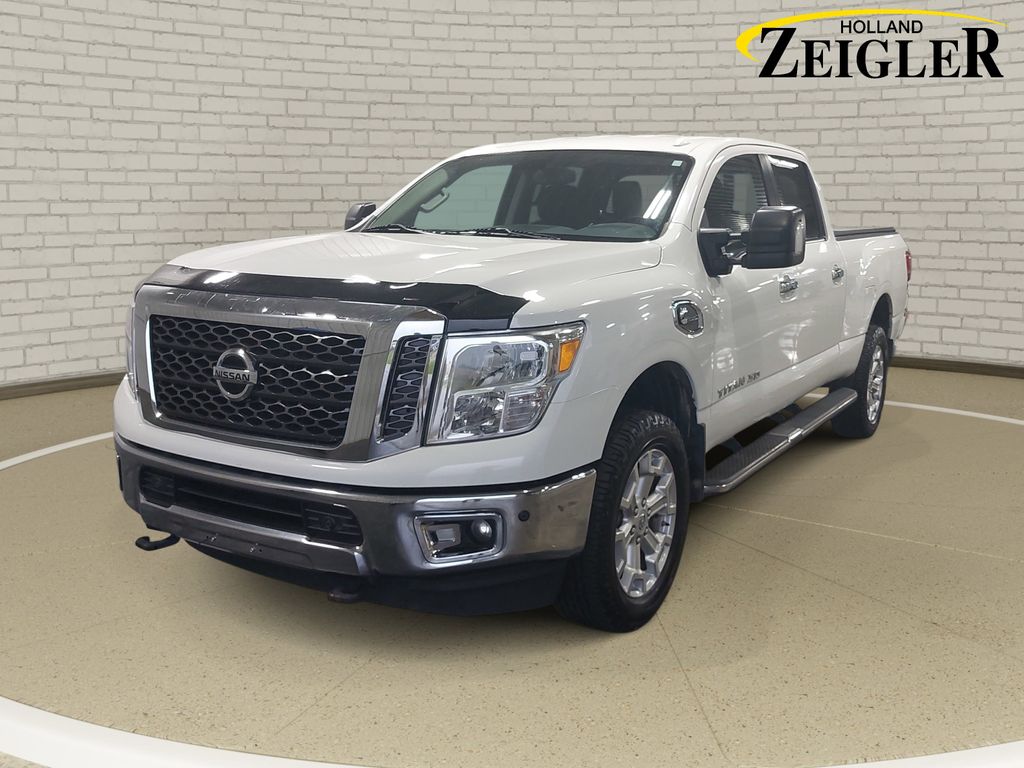 Glacier White 2017 Nissan Titan Pickup Truck 6-Speed Automatic