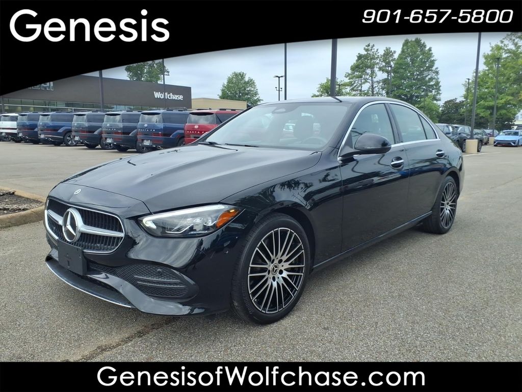 Black 2025 Mercedes-Benz C-Class Sedan Rear-Wheel Drive 9-Speed Automatic