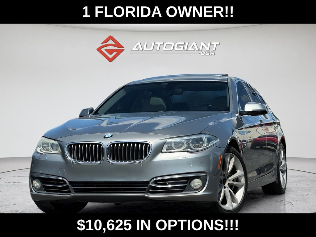 Space Gray Metallic 2014 BMW 5 Series Sedan Rear-Wheel Drive 8-Speed Automatic