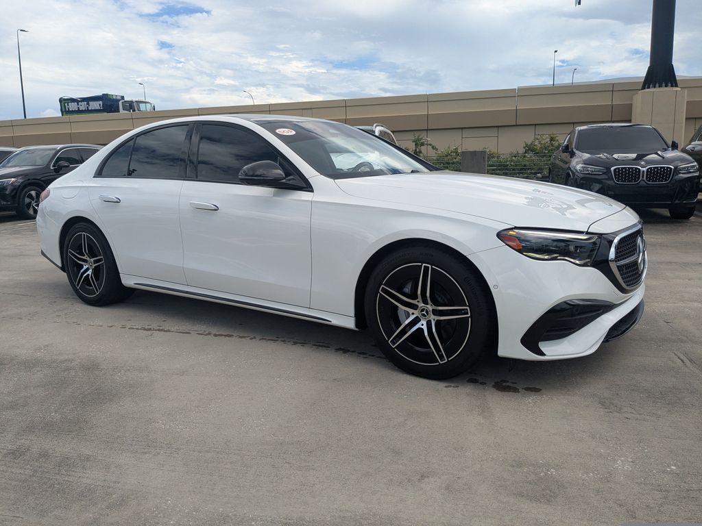 Polar White 2025 Mercedes-Benz E-Class Sedan All-Wheel Drive 9-Speed Automatic