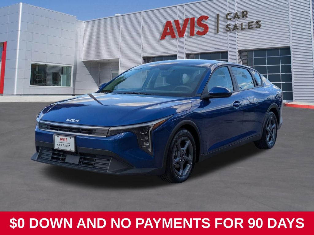 Deep Sea Blue 2025 Kia K4 Sedan Front-Wheel Drive Continuously Variable Transmission