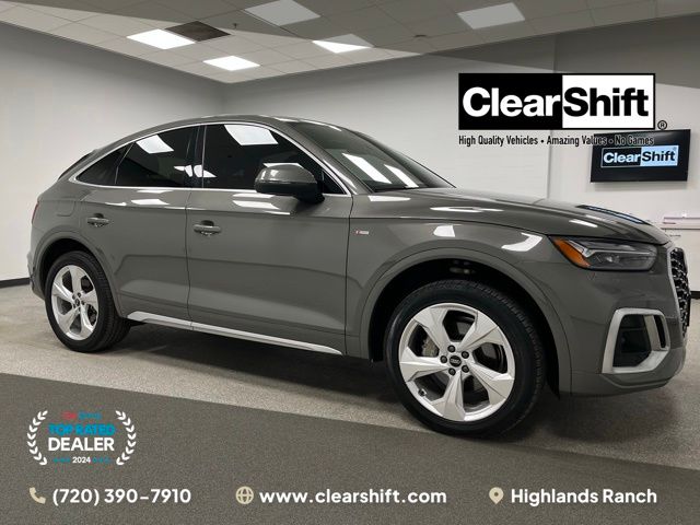 Chronos Gray Metallic 2023 Audi Q5 Sportback Sedan All-Wheel Drive 7-Speed Automatic