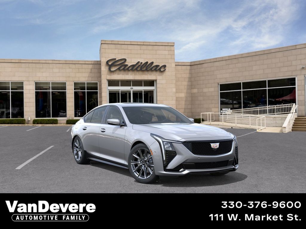 Silver Metallic 2026 Cadillac CT5 Sport AWD Sedan All-Wheel Drive Automatic