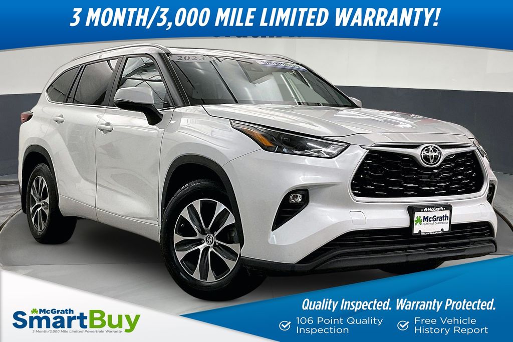 White (Wind Chill Pearl) 2023 Toyota Highlander XLE AWD SUV / Crossover All-Wheel Drive 8-Speed Automatic